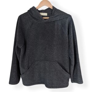 Dark Grey Fleece Hoodie Size L